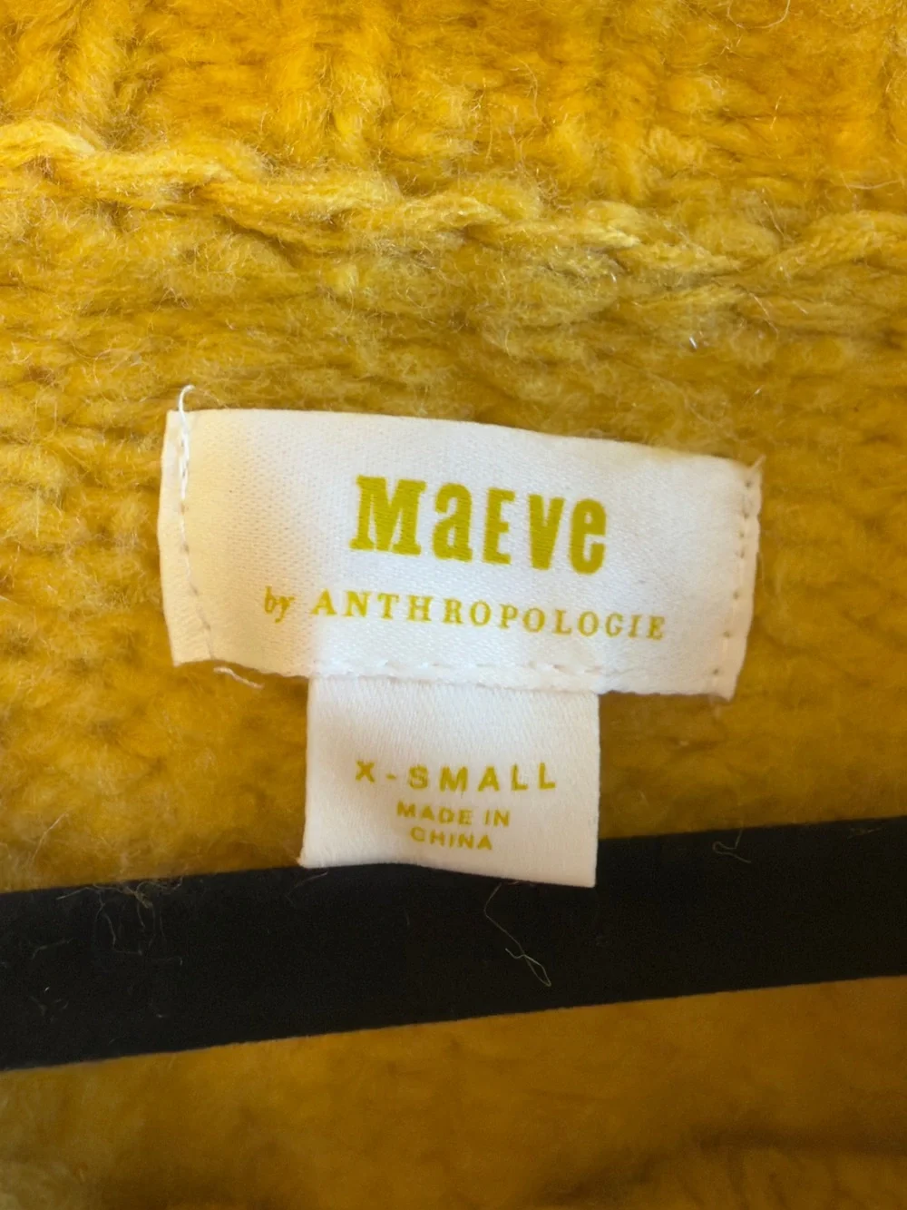 Maeve Anthropologie Yellow Bunny Cardigan Sweater - Picture 6 of 6